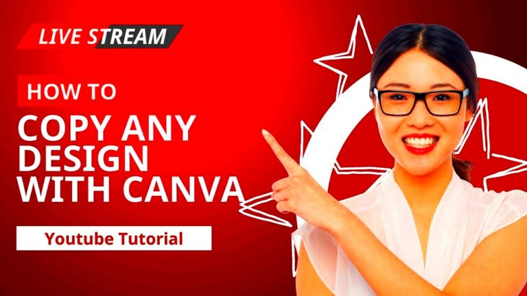 How to copy a design of any image in Canva  YouTube