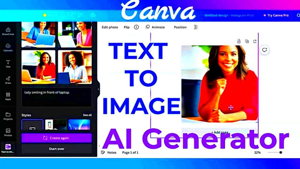 Canva Image in Text