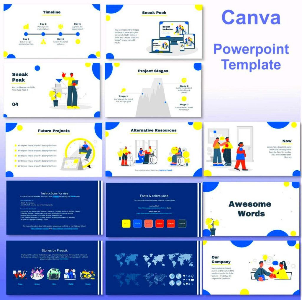 Utilize Canva Templates for PowerPoint Presentations