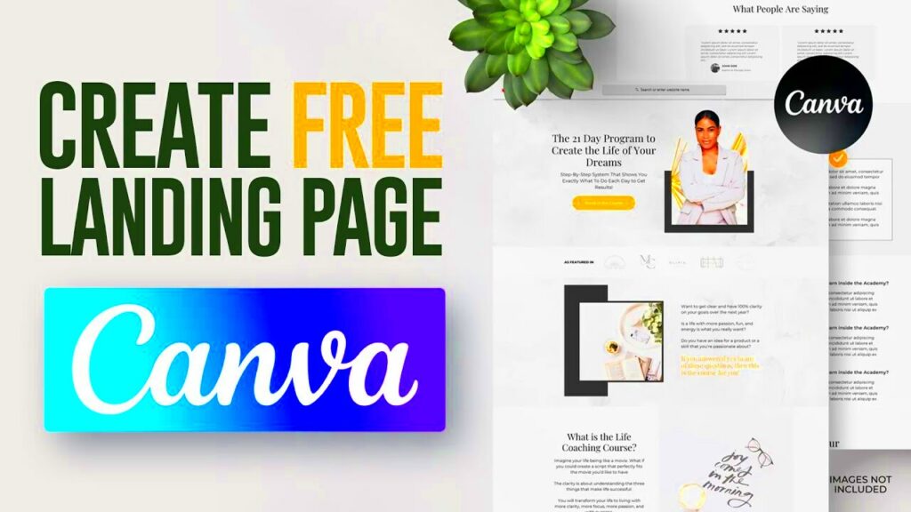 Create Effective Landing Pages with Canva Landing Page Template