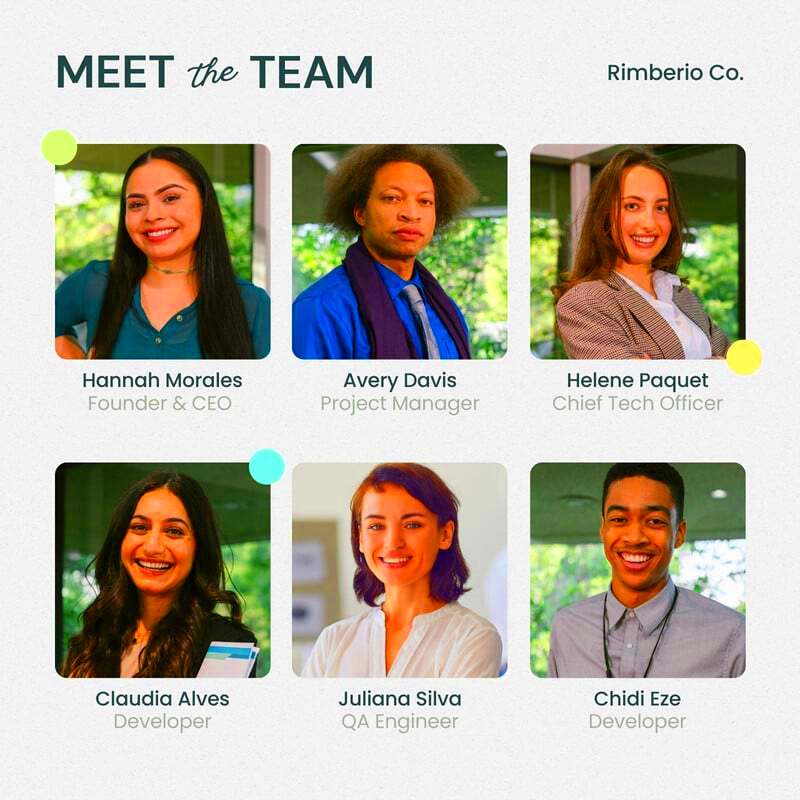 Introduce Your Team Using Canva Meet the Team Template