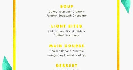 Customize 8531 Menus Templates Online  Canva