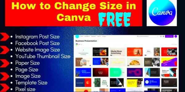 Canva How to Change Size in Canva Paper Size Page Size Image Size