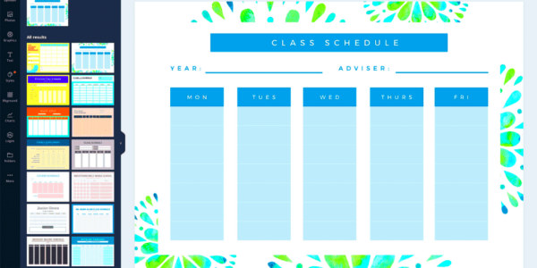 Free Online Class Schedules Design a Custom Class Schedule in Canva