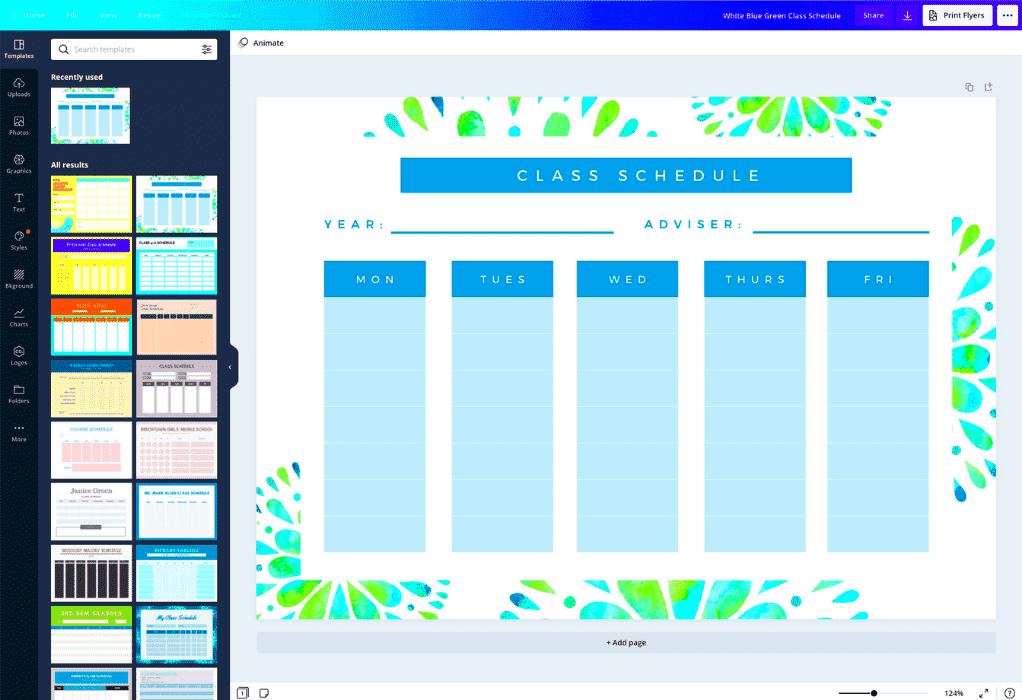 Organize Your Schedule with Canva Schedule Template