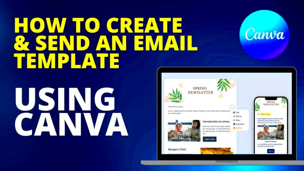 How to Create  Send an Email Template Using Canva  YouTube