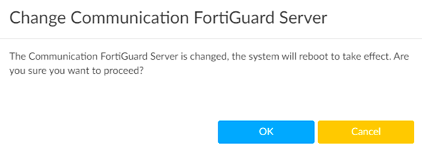 Technical Tip FortiGuard server location setting  Fortinet Community