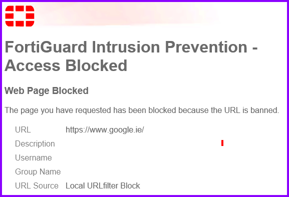 Fixing Fortiguard Downloader Web Page Block Issues