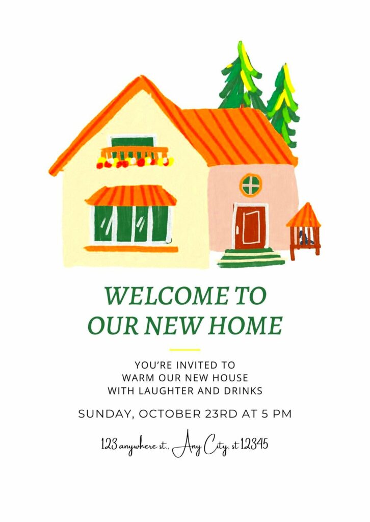 Design Housewarming Invitations with Canva House Warming Template