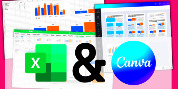 How to create a two step infographic with Excel and Canva