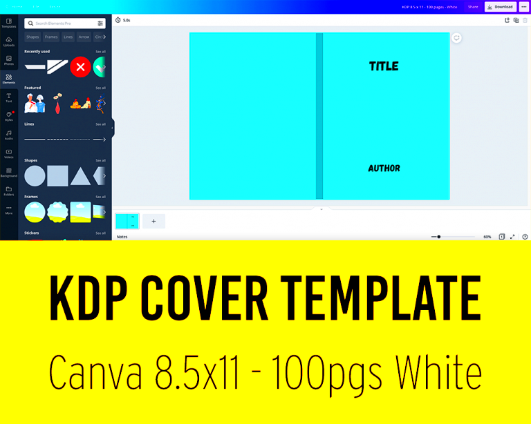 Use Canva KDP Template for Your Self-Publishing Needs