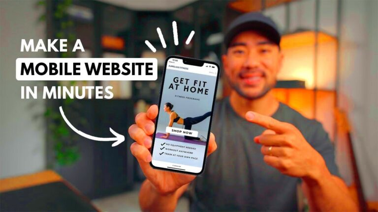 How To Make a MobileFriendly Website in Canva Bonus Website Template