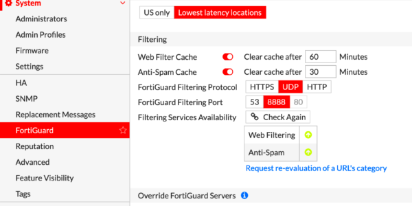 Blog Tcnico FORTINET Configurar FortiManager como Fortiguard Local