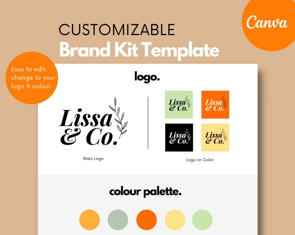 Canva Branding Kit Template Brand Kit for Brand Direction Brand Board