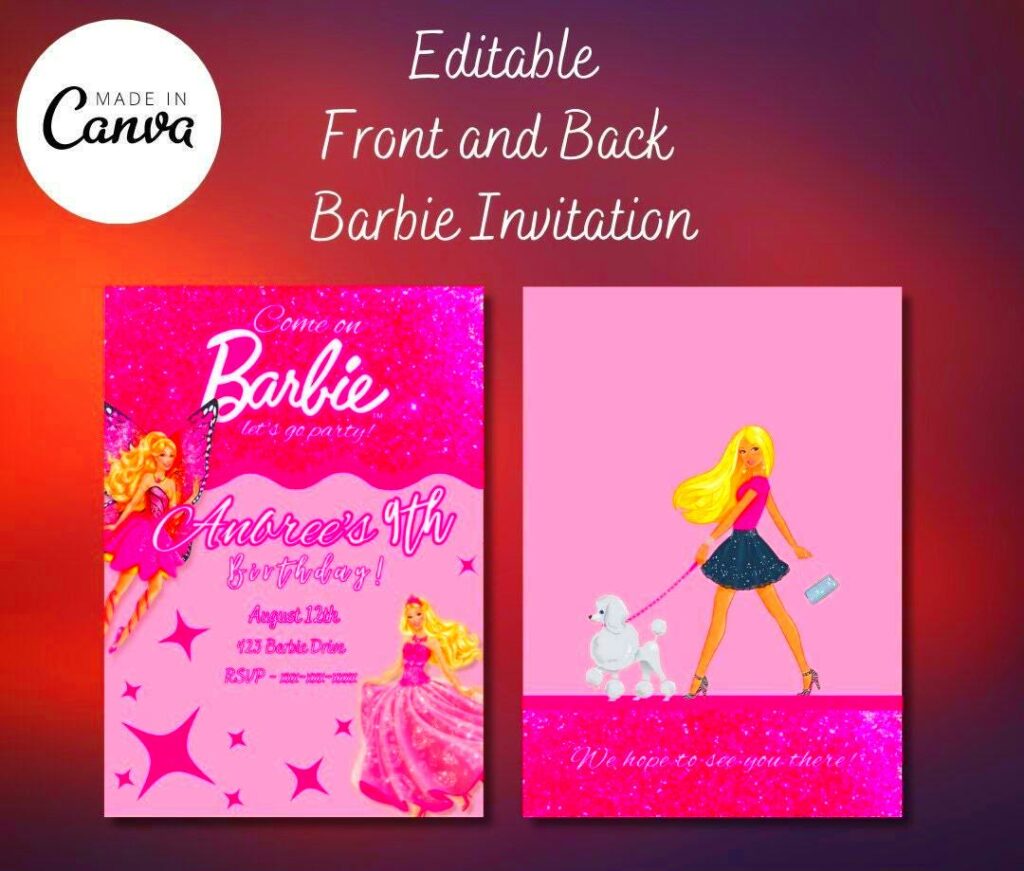 Get Creative with Canva Barbie Template