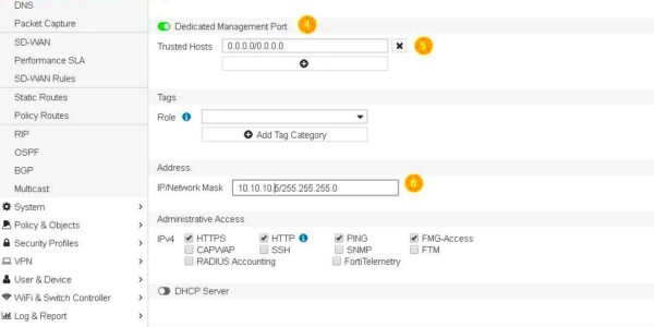 fortigate management interface config  ITAdminGuidecom