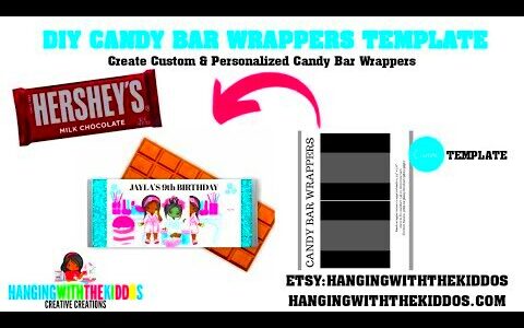 Candy Bar Wrapper tutorial Template Canvacom  YouTube