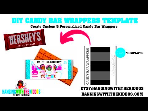 Create Custom Candy Bar Wrappers with Canva Candy Bar Wrapper Template