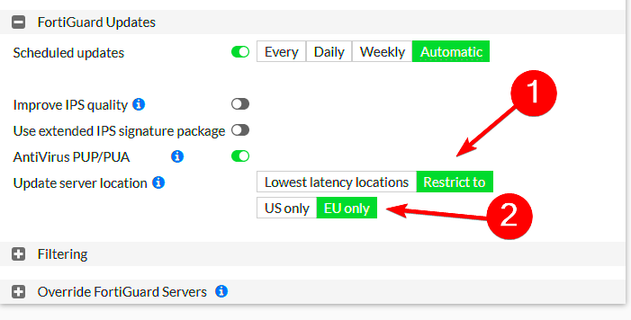 Resolving Connection Issues with Fortiguard Downloader Servers