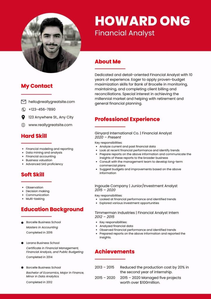 Create Professional Resumes with Canva Resume Canva Template