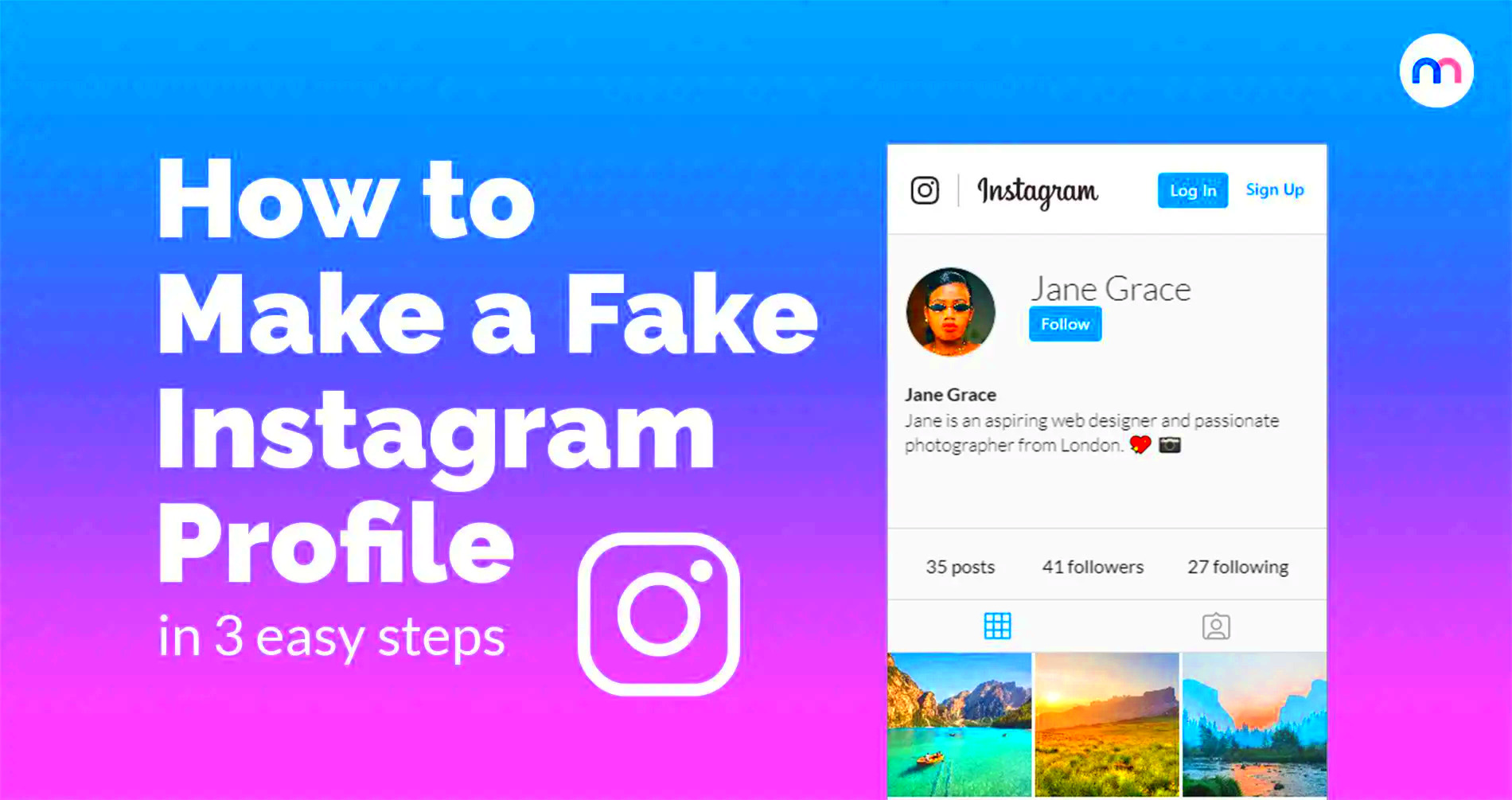 How to Create a Fake Instagram Profile June 2022  Mediamodifier