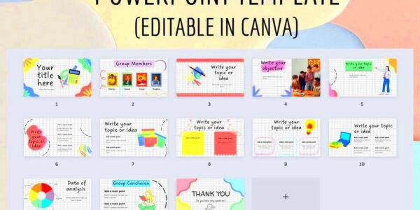 Powerpoint Slides Canva Template Canva Editable Ppt  Etsy UK