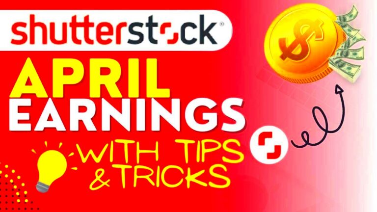 Shutterstock April earnings with tips to get more sales  sell photos