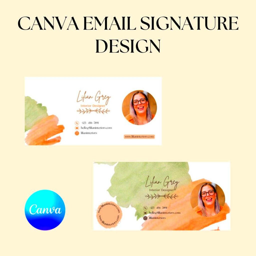 Canva Email Signature Template Email Signature Template Design