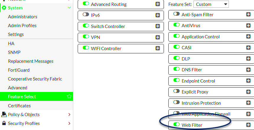 Configuring Web Filters with Fortiguard Downloader