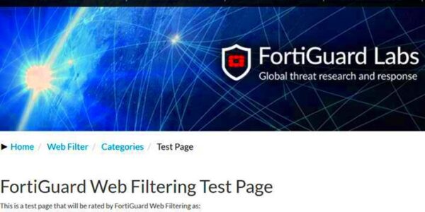 Blog Tcnico FORTINET URL de Pruebas de FortiGuard