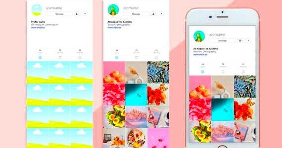 Instagram Profile Template Editable in Canva Digital  Etsy Canada