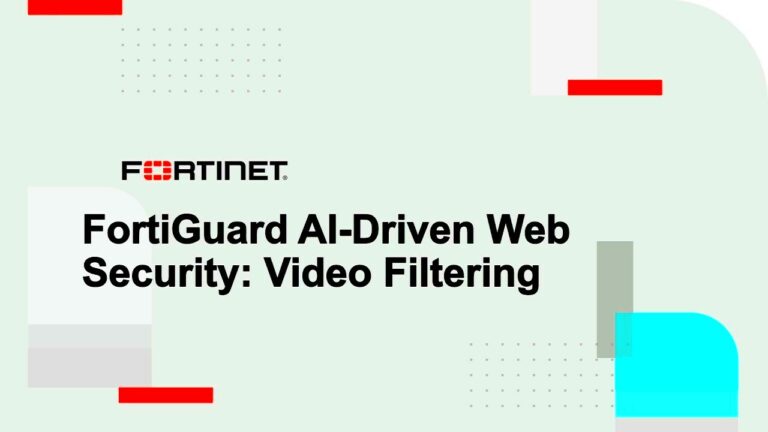 FortiGuard AIDriven Web Security Video Filtering  FortiGuard