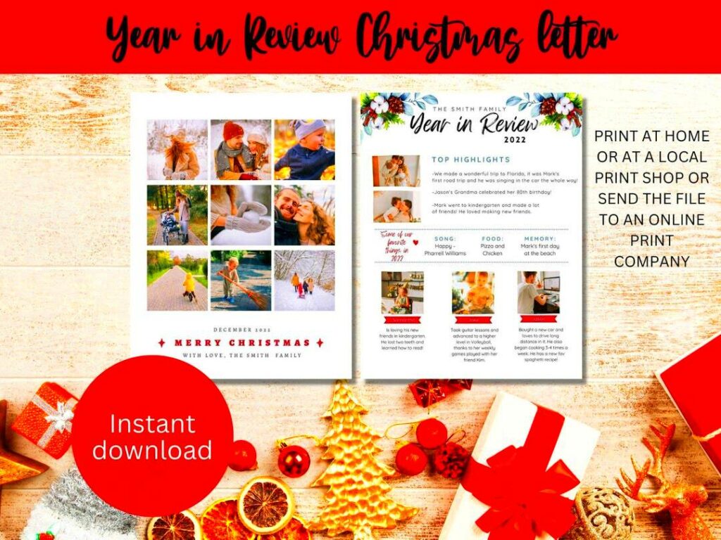 Review Your Year with Canva Year in Review Template