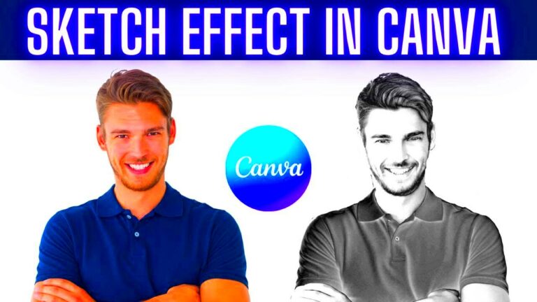 Canva Tutorial How To Turn a Photo into a Sketch  Canva Tips