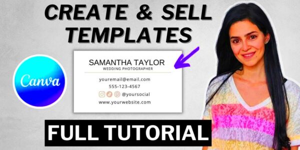 Create CANVA Templates to Sell on Etsy Step by Step FULL Process