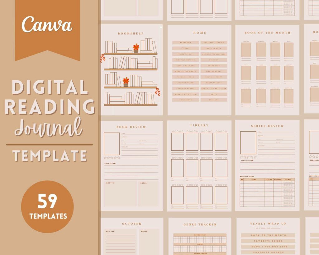 Wrap Up Your Reading with Canva Reading Wrap-Up Template