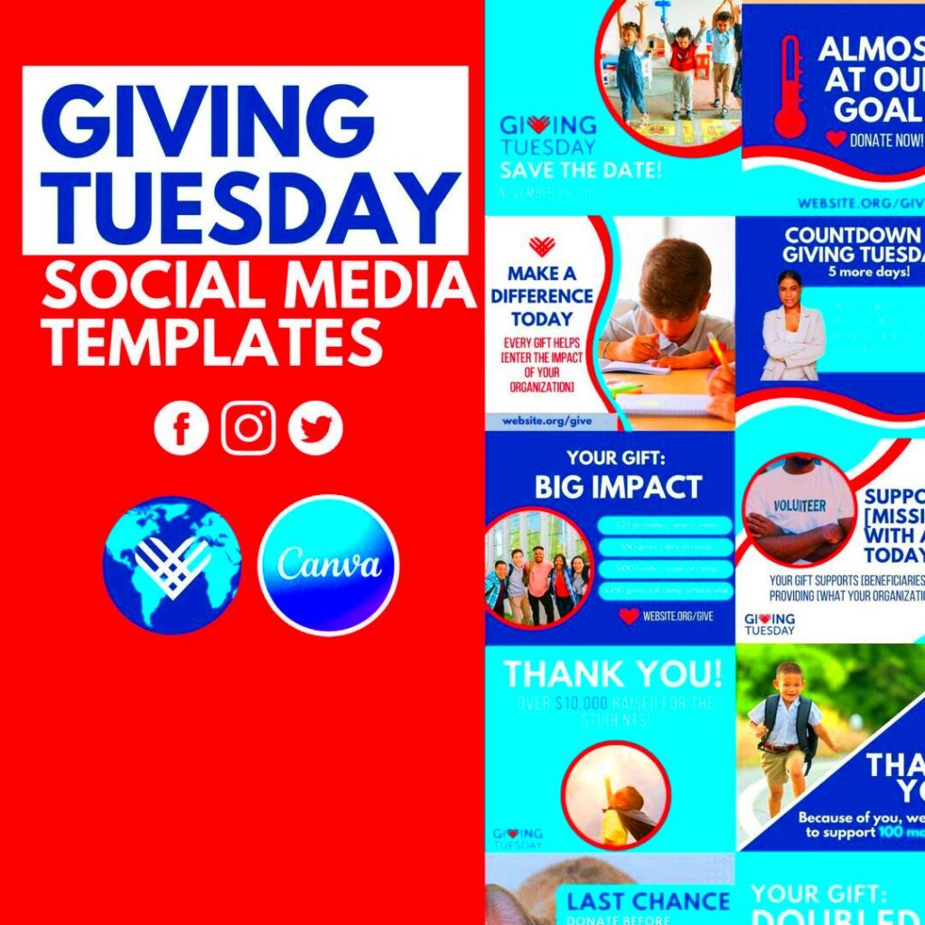Design Giving Tuesday Campaigns with Canva Giving Tuesday Templates