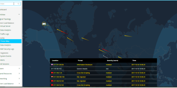 Threat Map  FortiADC 541