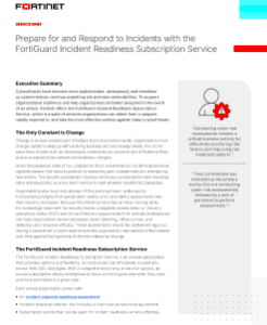 FortiGuard Incident Response Service  Fortinet