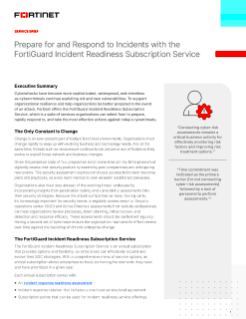 FortiGuard Incident Response Service  Fortinet