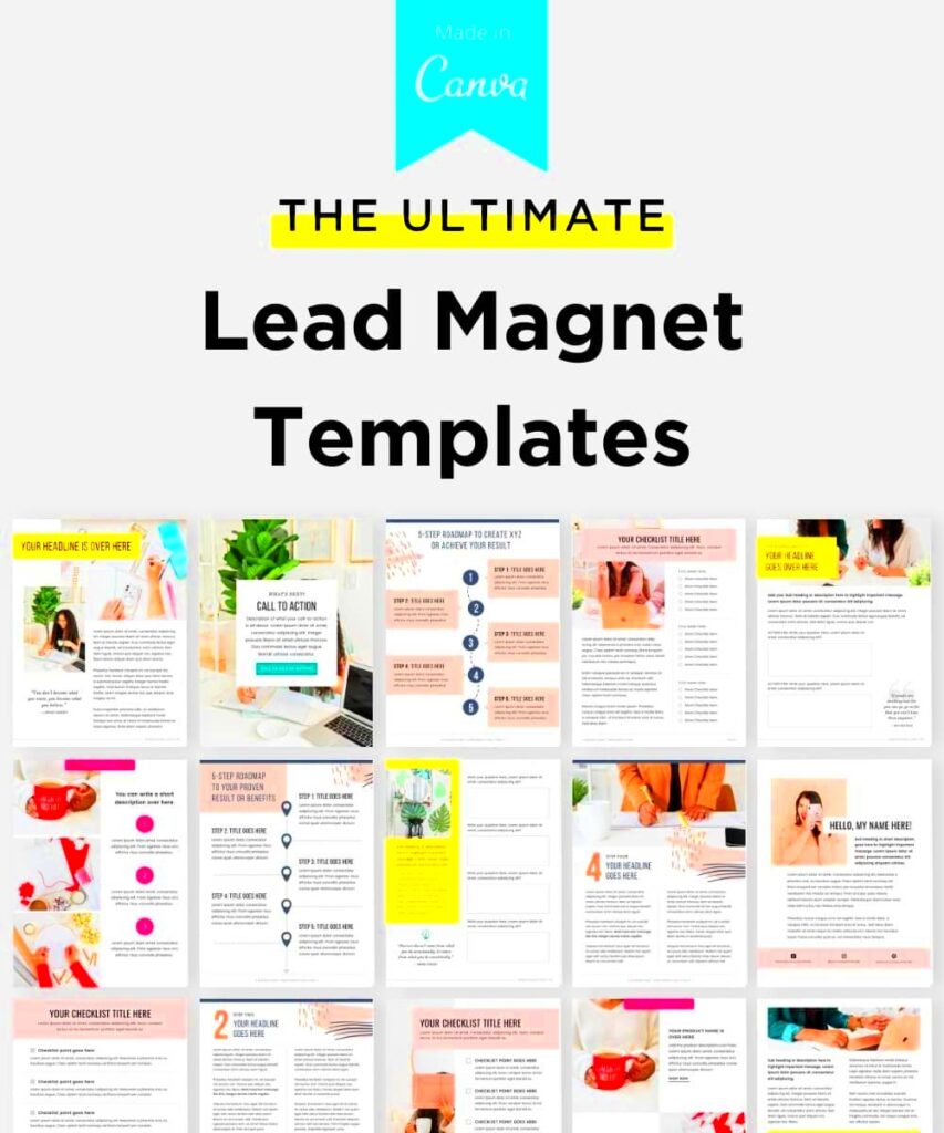 Canva Lead Magnet Templates for List Building  Bluchic