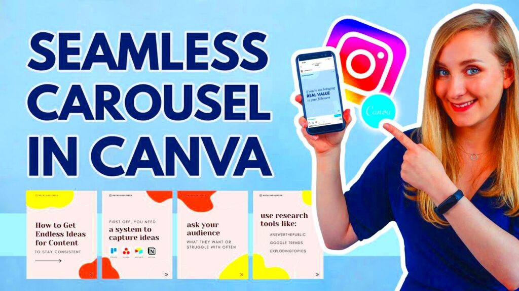 How to Create INSTAGRAM CAROUSEL post with Canva  Step by Step Canva