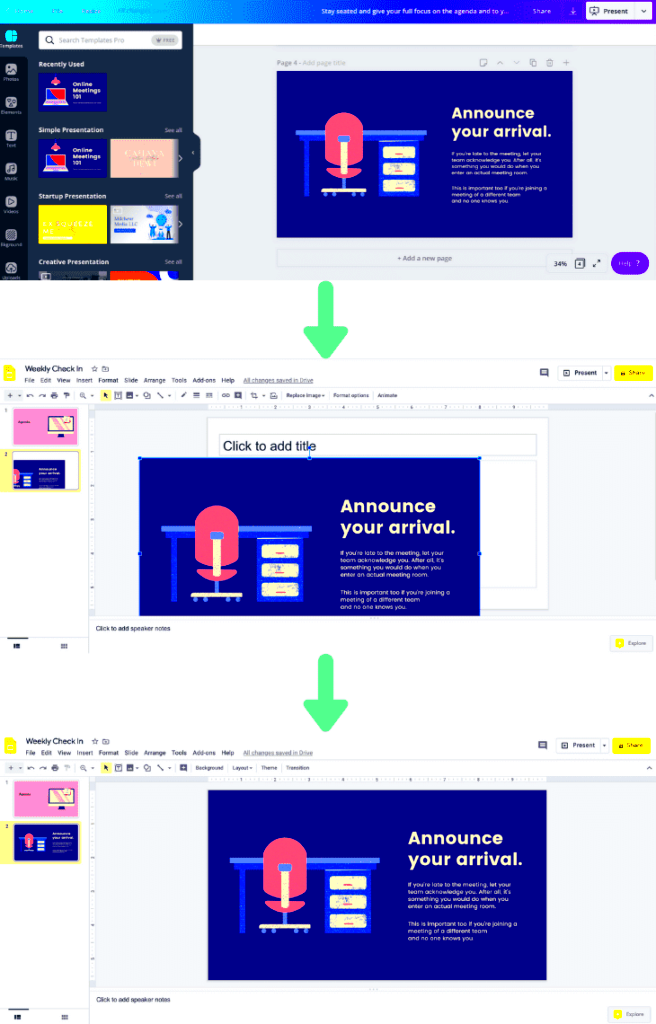 Transfer Templates to Google Slides with Canva How to Transfer Template to Google Slides