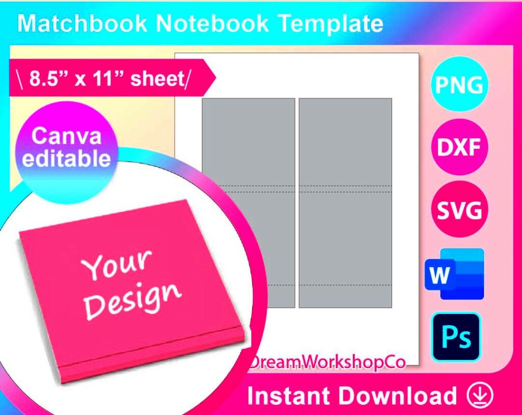 Design Matchbooks with Canva Matchbook Template