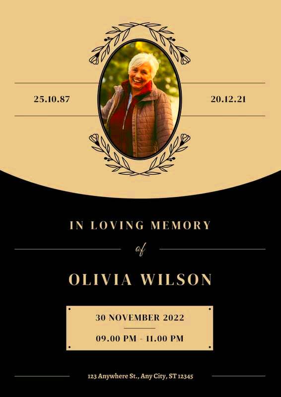 Design Funeral Programs Using Canva Funeral Template