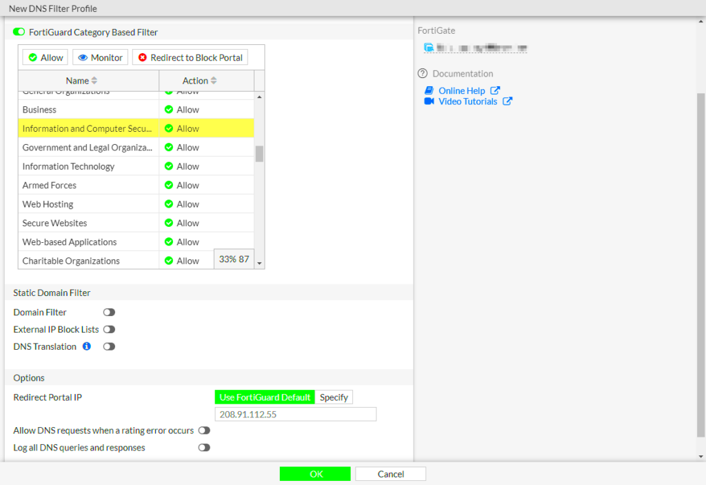 Lookup URL Categories with Fortiguard Downloader