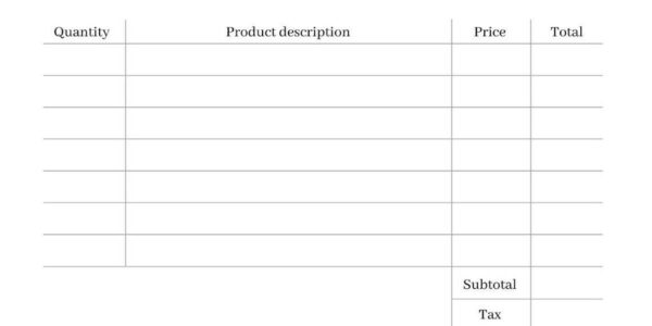 Canva Simple Invoice Template Printable Invoice Instant Download A4 and