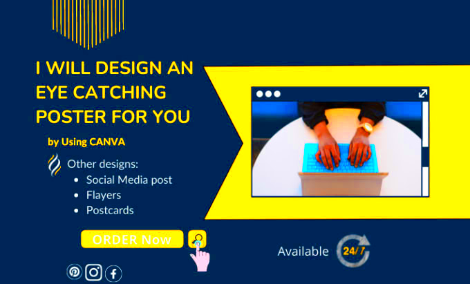 Design creative eye catching poster for you using canva by Mrarslan81