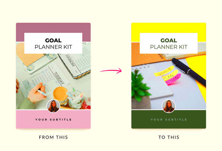 Organize Your Goals with Canva Wishlist Template