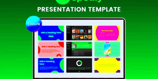 Spotify Wrapped Template Canva